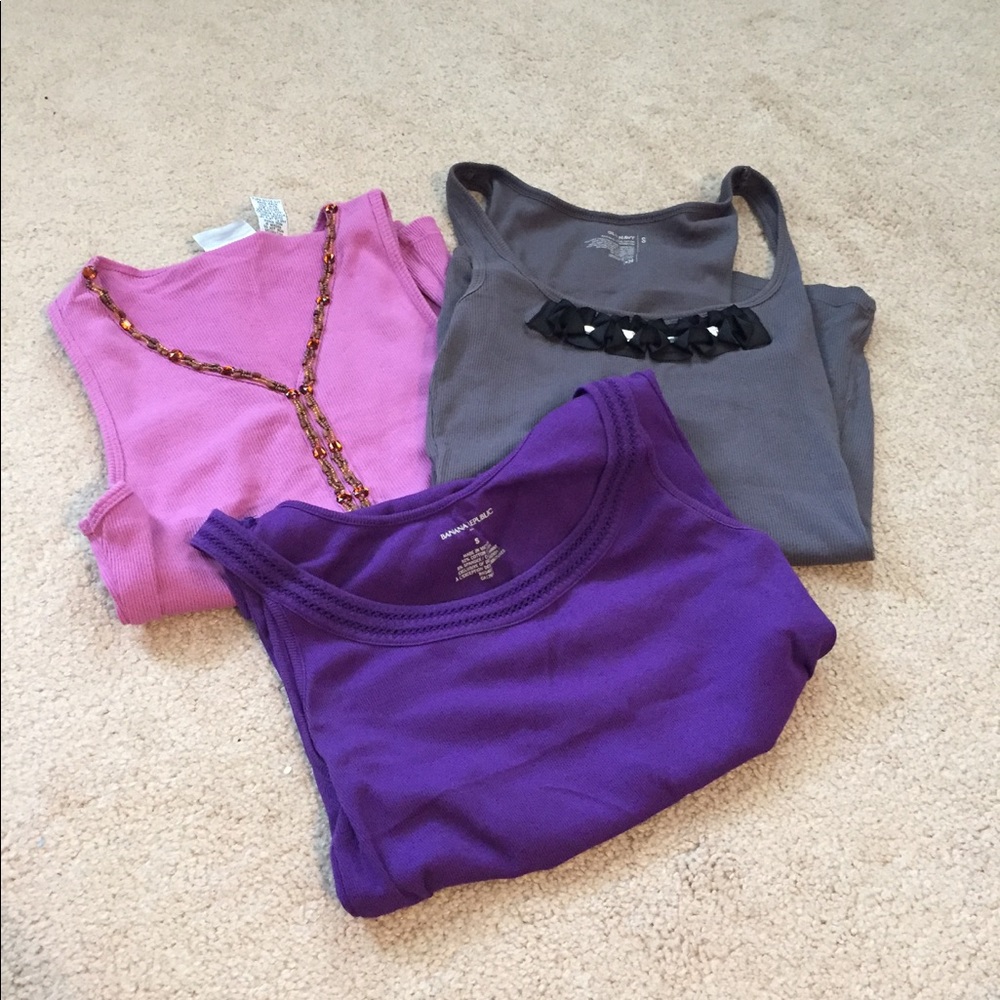Lot of 3 Embellished Tops- Size S